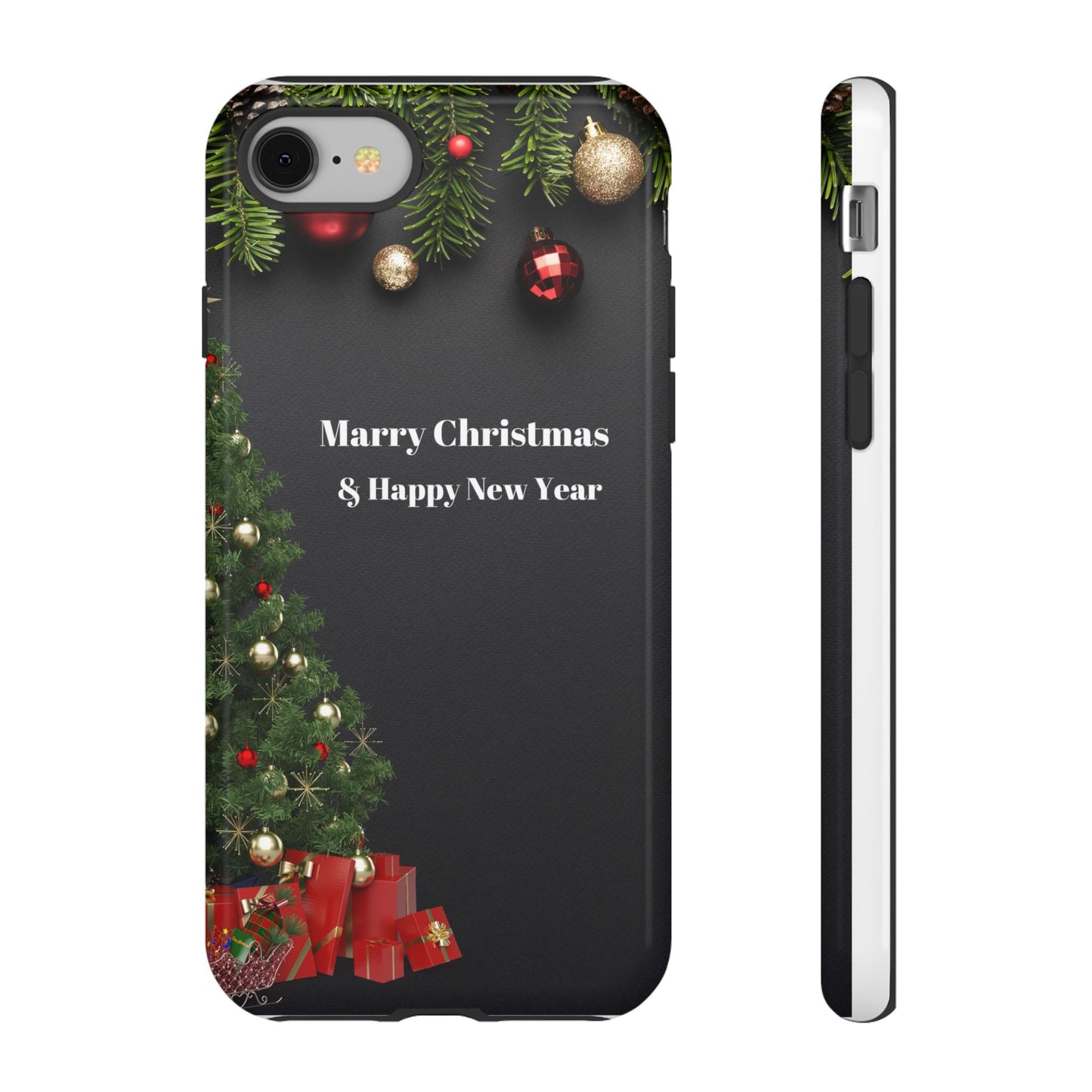 Christmas Phone Case - Marry Christmas & Happy New Year Design