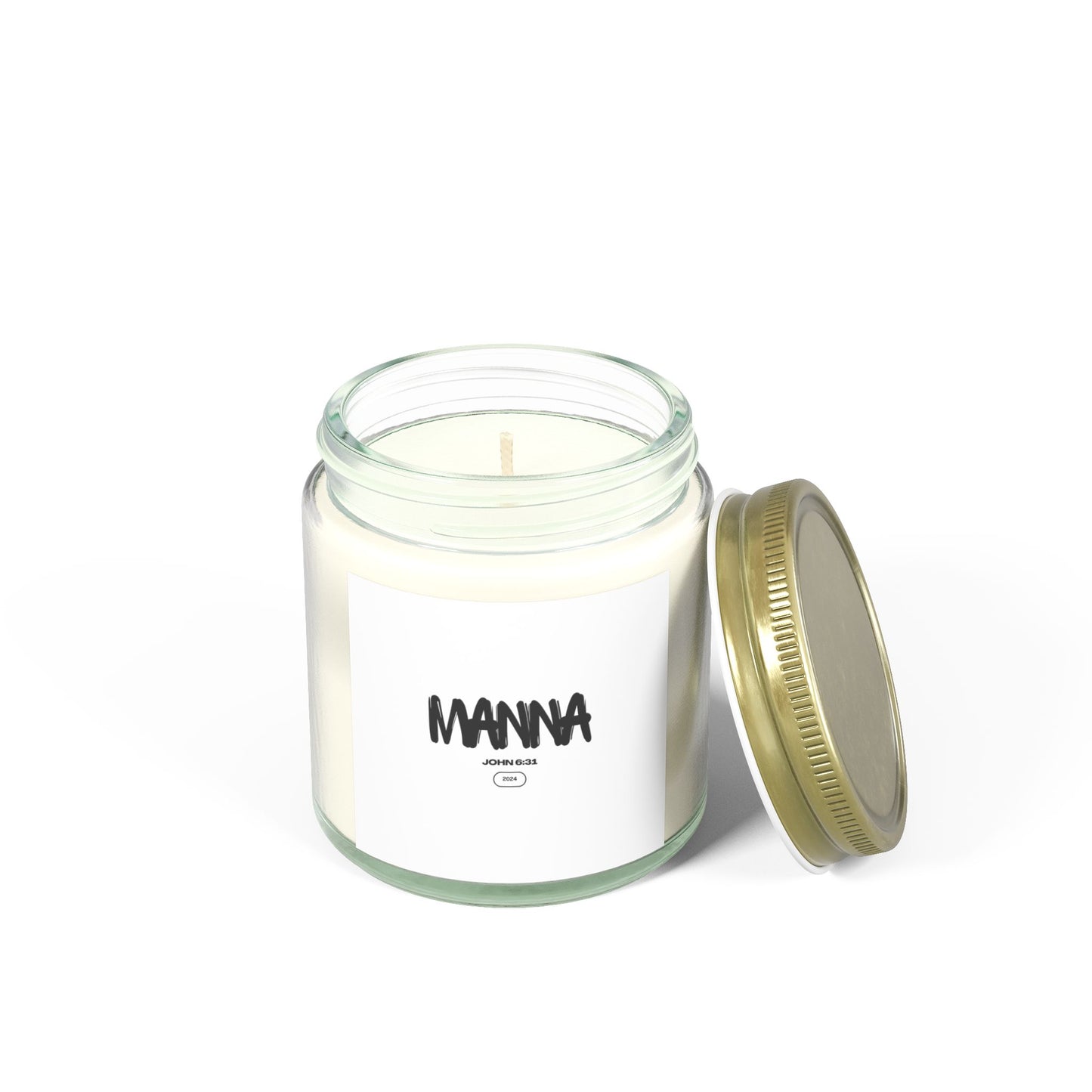 Manna Scented Coconut Apricot Candles - Aromatic Relaxation for Home & Gifts (4oz, 9oz)