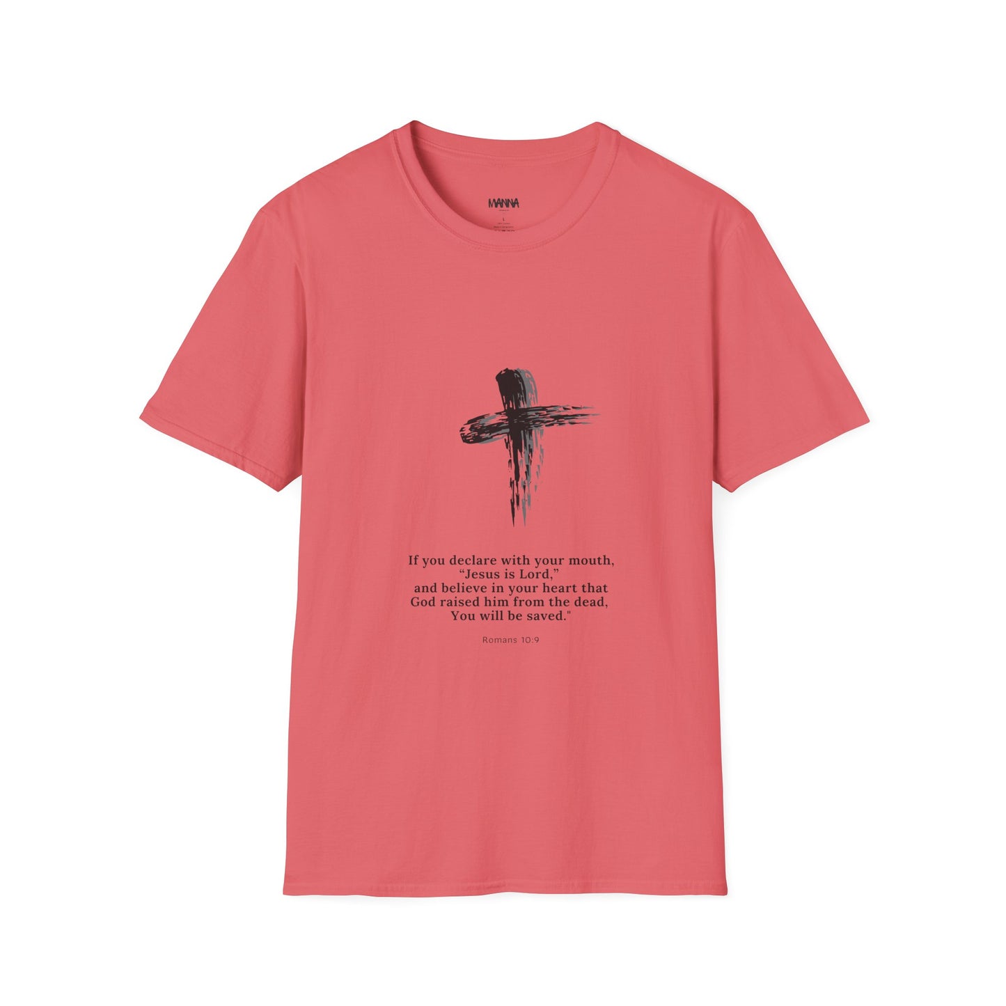Faith-Inspired Unisex Softstyle T-Shirt with Inspirational Verse
