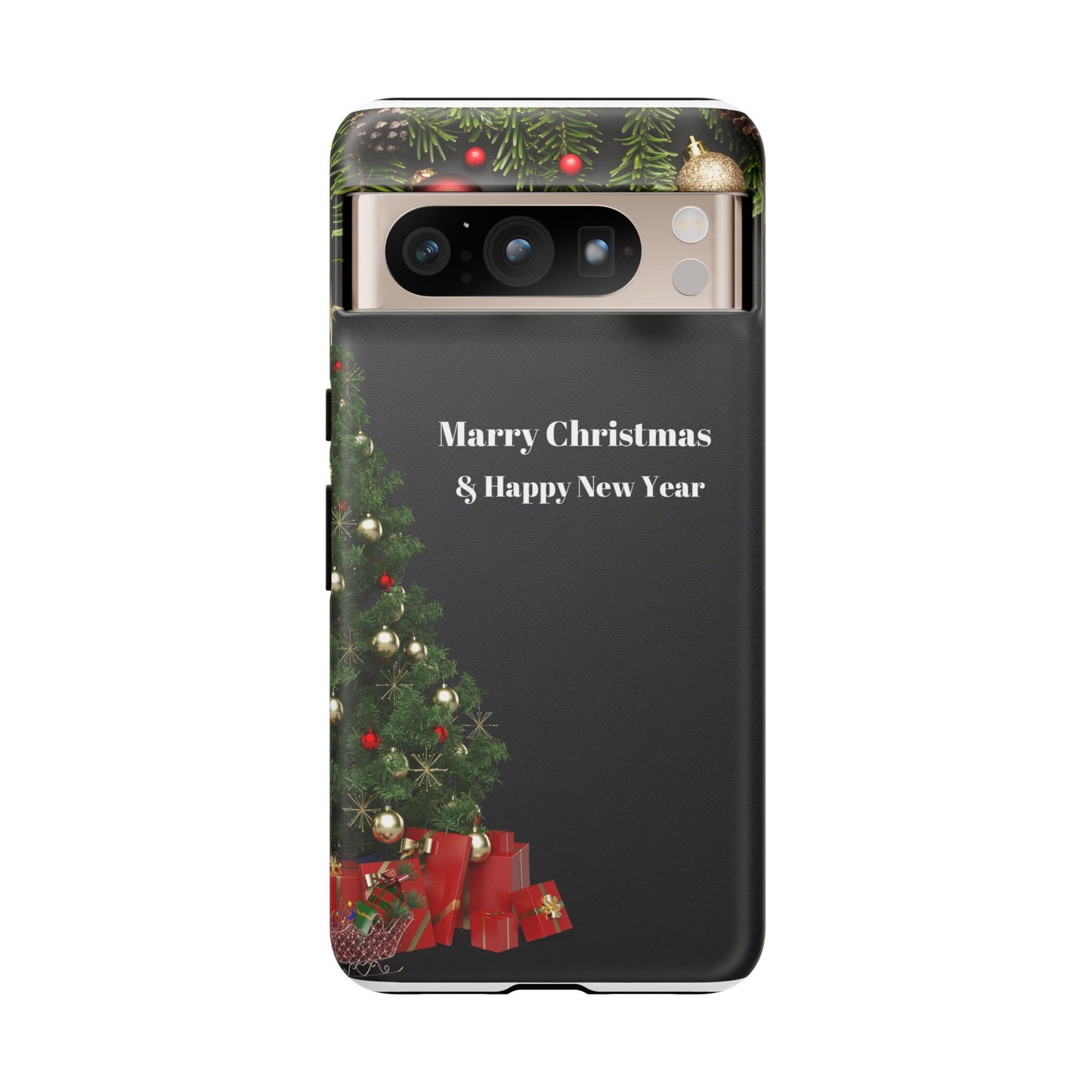 Christmas Phone Case - Marry Christmas & Happy New Year Design