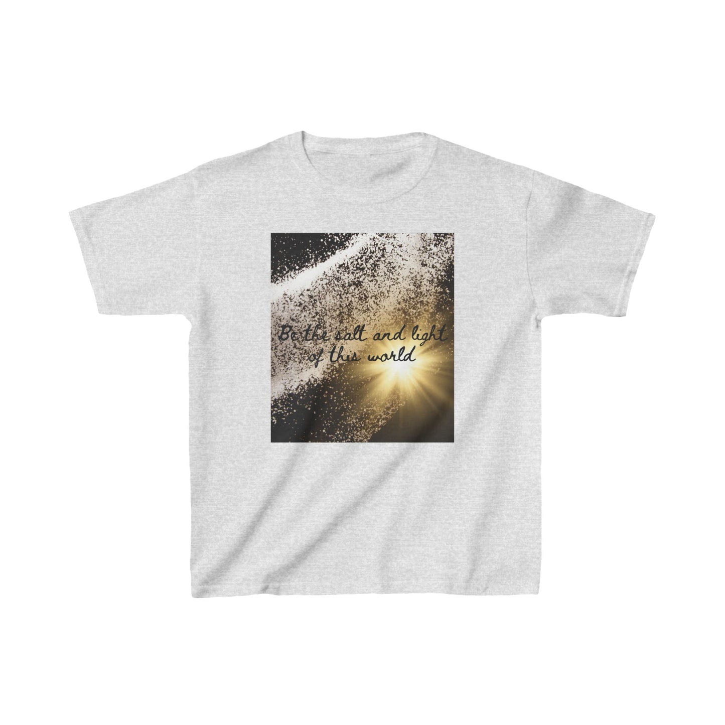 Kids Inspirational Cotton Tee - "Be the Salt and Light of the World"