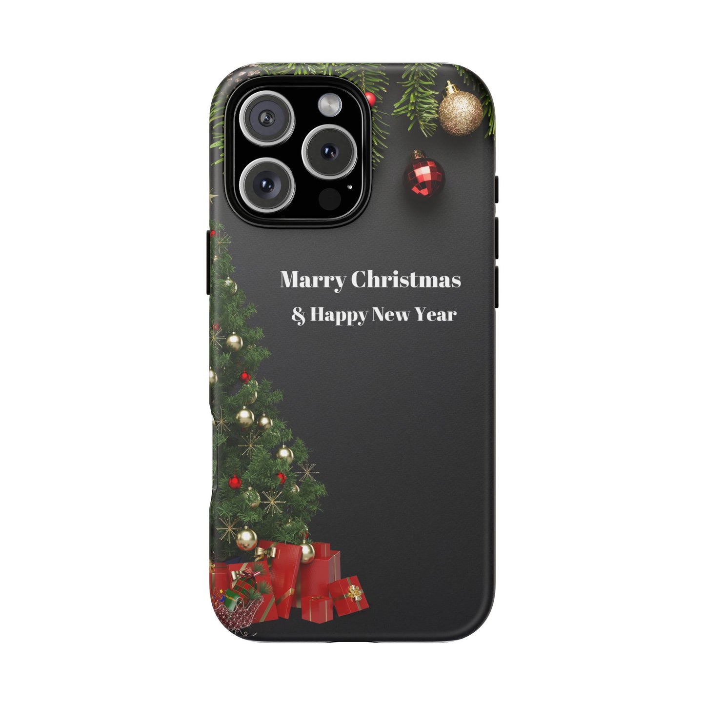 Christmas Phone Case - Marry Christmas & Happy New Year Design