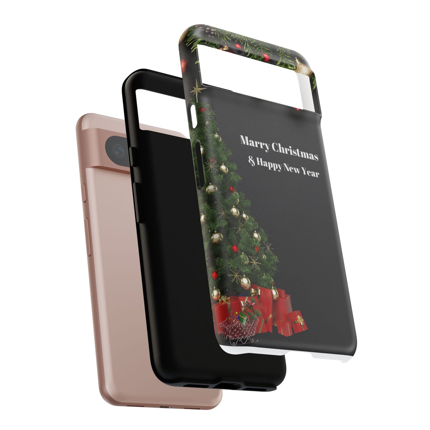 Christmas Phone Case - Marry Christmas & Happy New Year Design