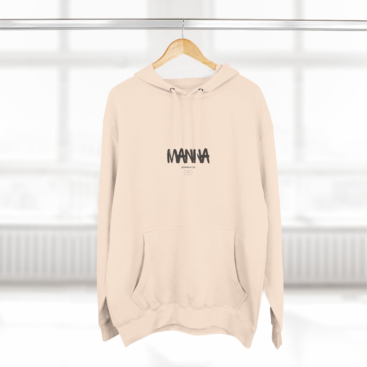 Three-Panel Fleece Hoodie