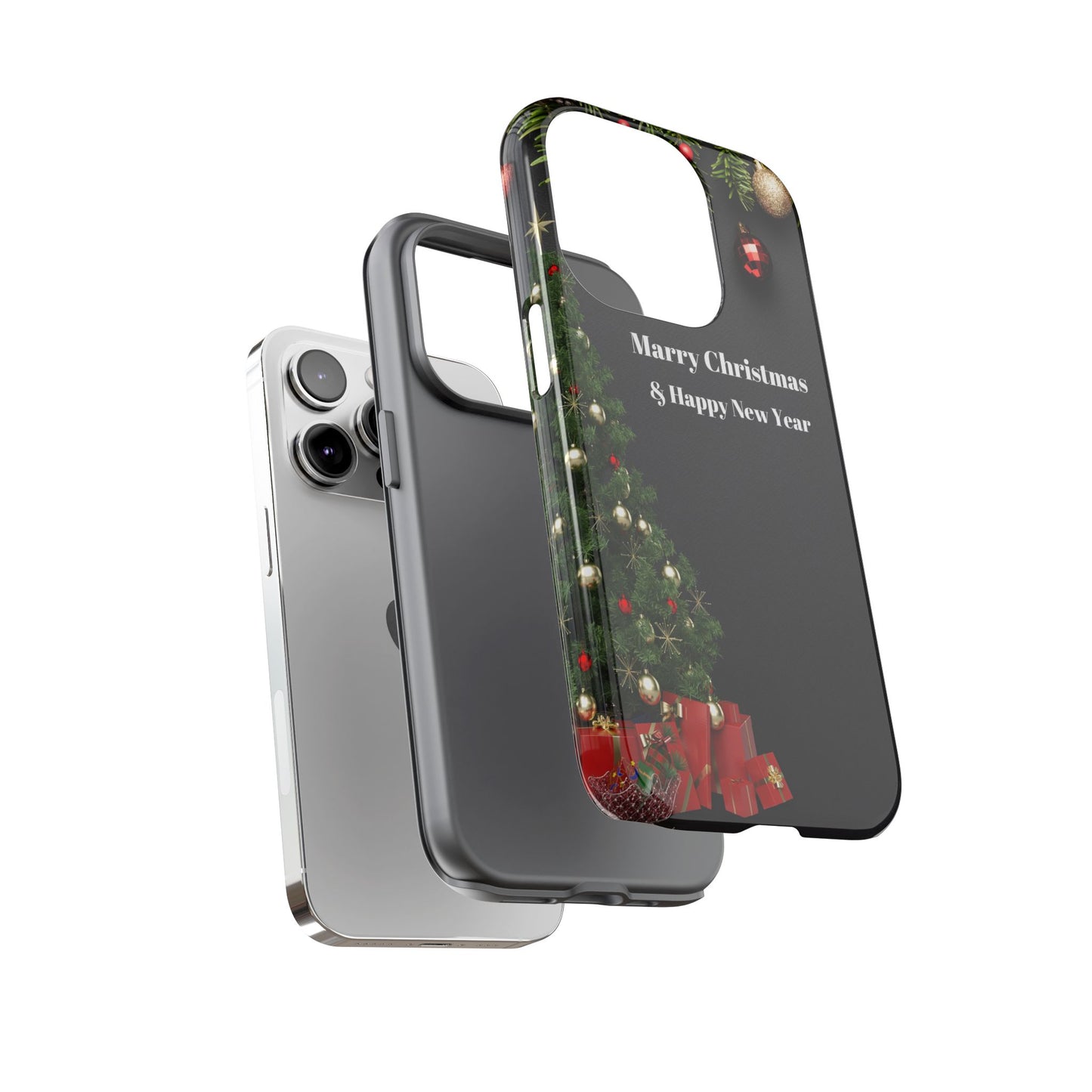 Christmas Phone Case - Marry Christmas & Happy New Year Design