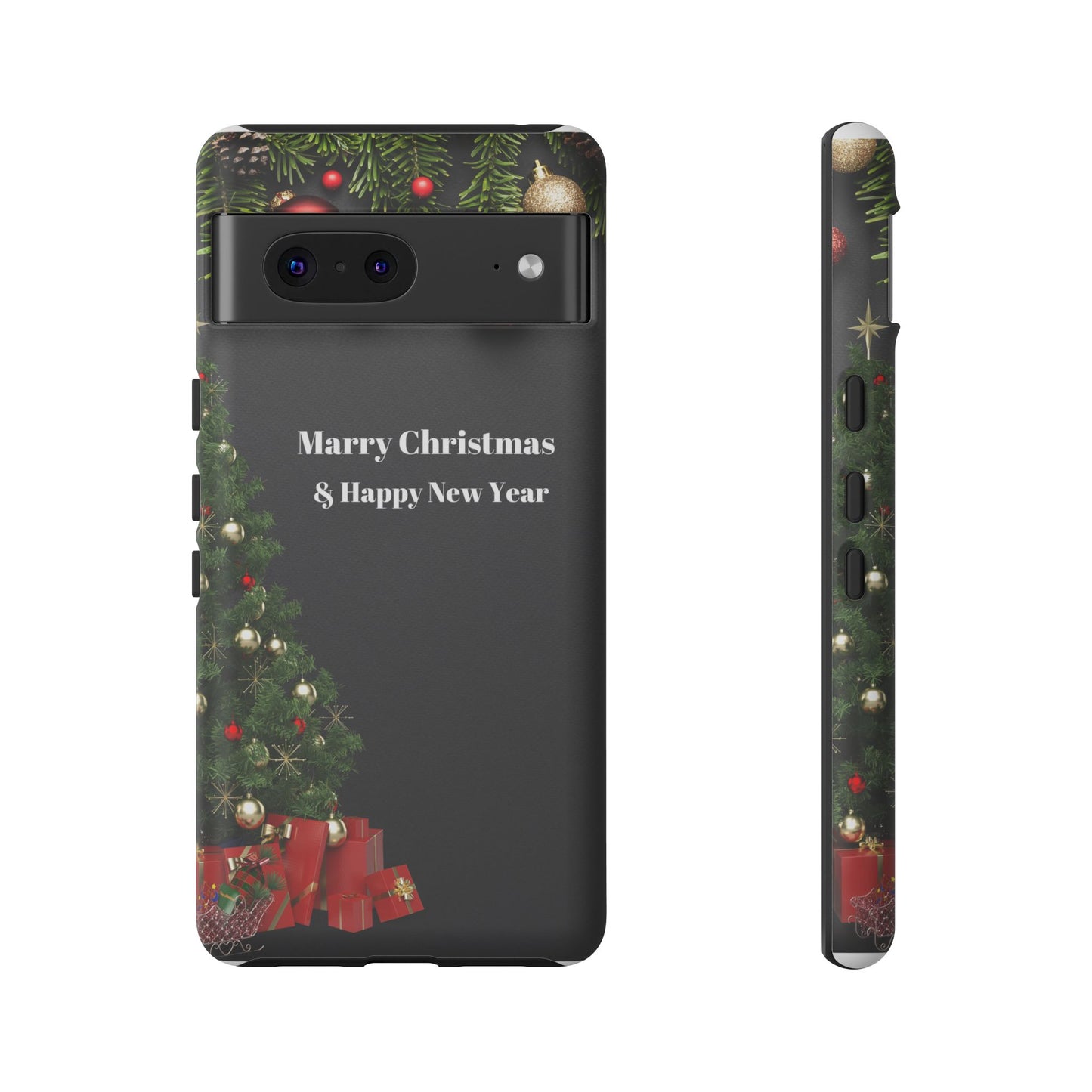 Christmas Phone Case - Marry Christmas & Happy New Year Design