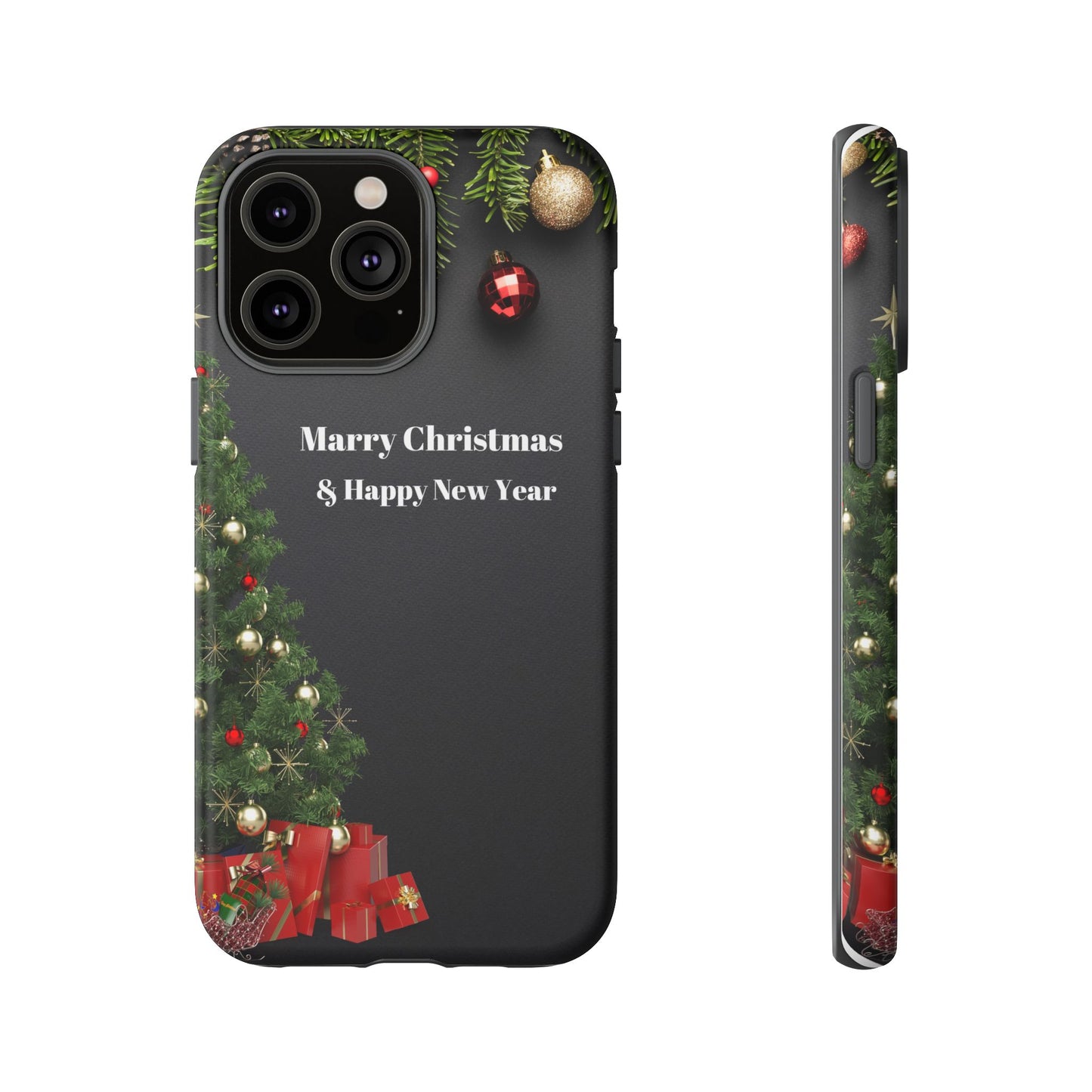 Christmas Phone Case - Marry Christmas & Happy New Year Design