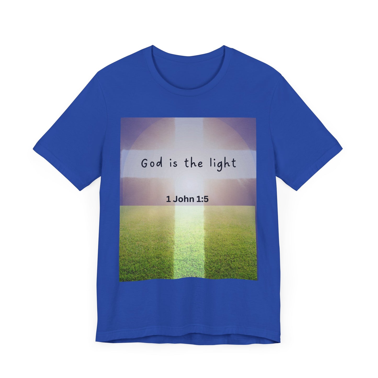 Inspirational Unisex Tee - 'God is the Light' 1 John 1:5