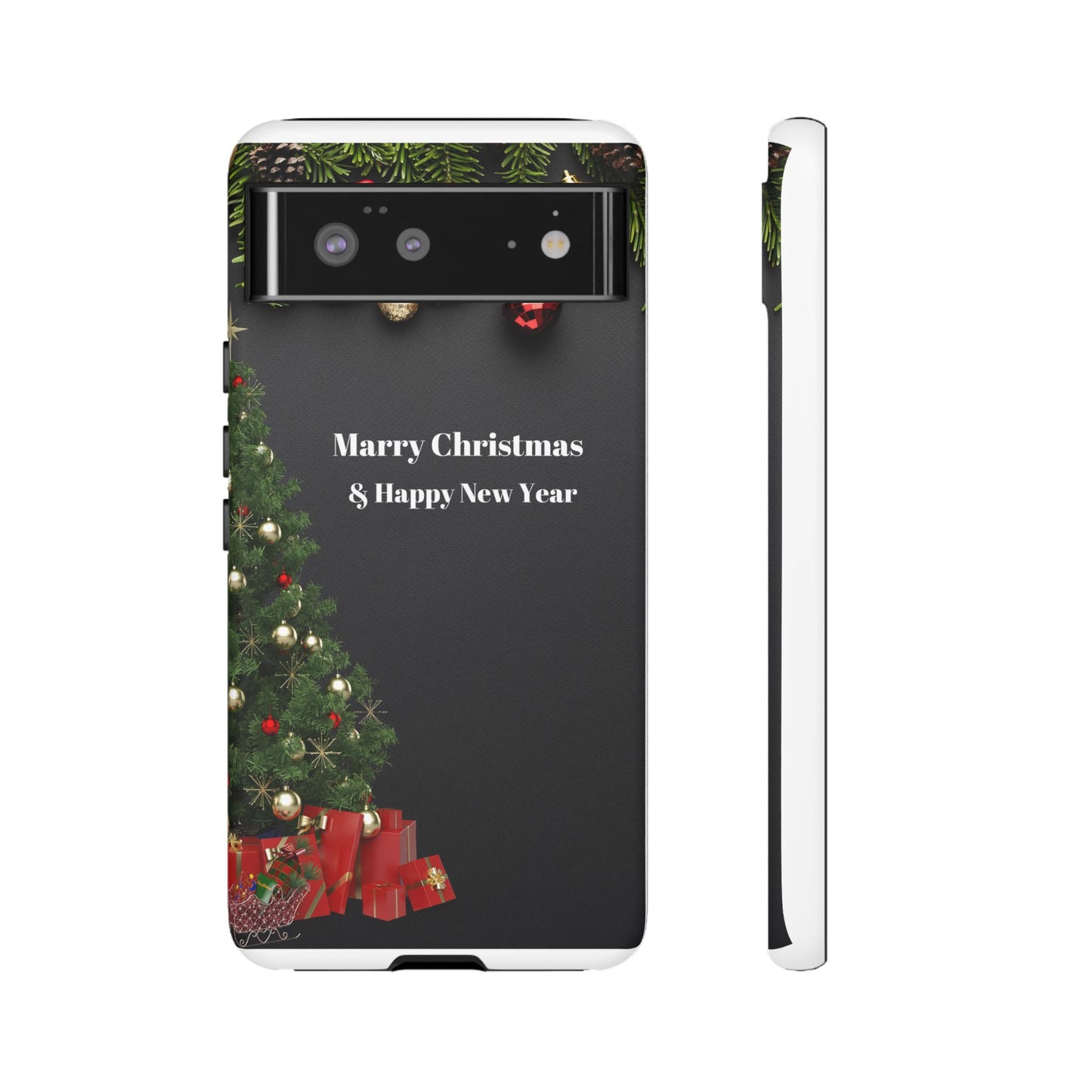 Christmas Phone Case - Marry Christmas & Happy New Year Design