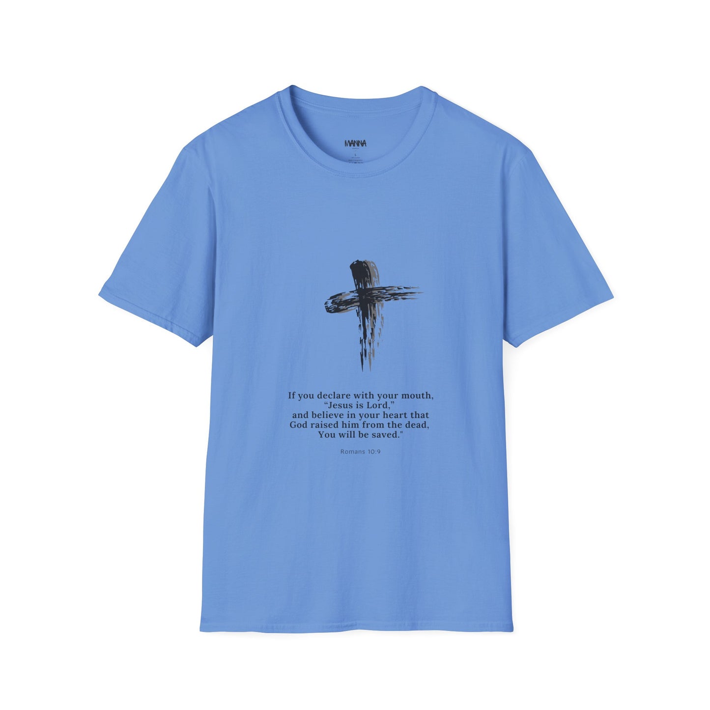 Faith-Inspired Unisex Softstyle T-Shirt with Inspirational Verse