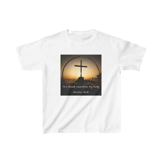 Kids Christian Faith Tee – "This Bread Resembles My Body" - Matthew 26:26