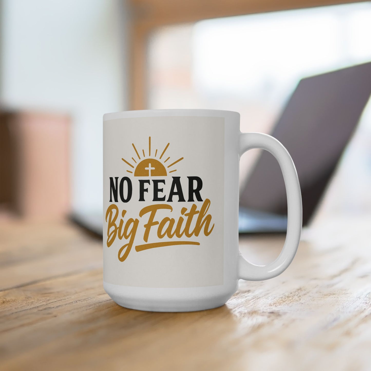 Inspirational Ceramic Mug - Perfect for Coffee Lovers, Motivational Gift, Home Decor, Faith Affirmation, Holiday Cheer