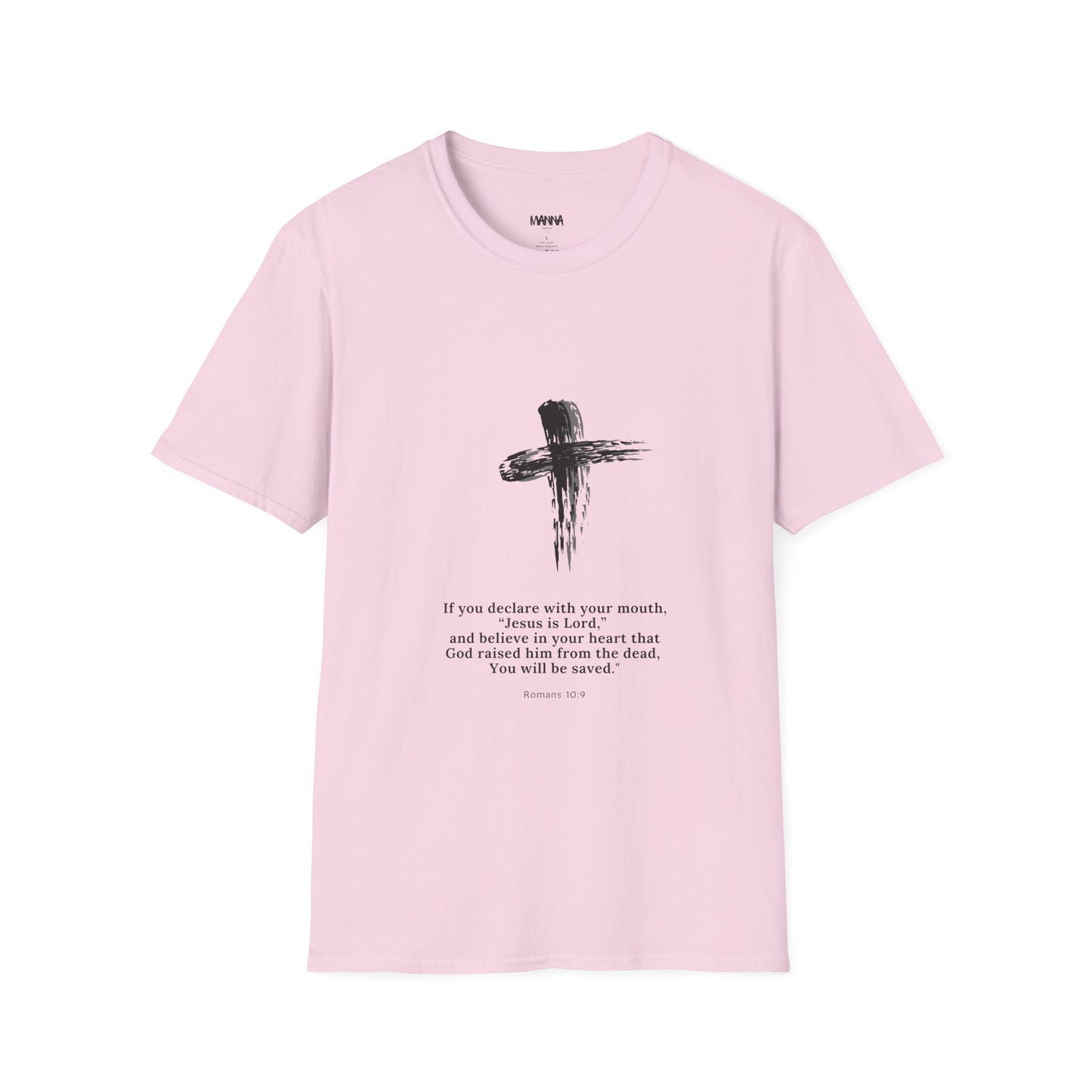 Faith-Inspired Unisex Softstyle T-Shirt with Inspirational Verse