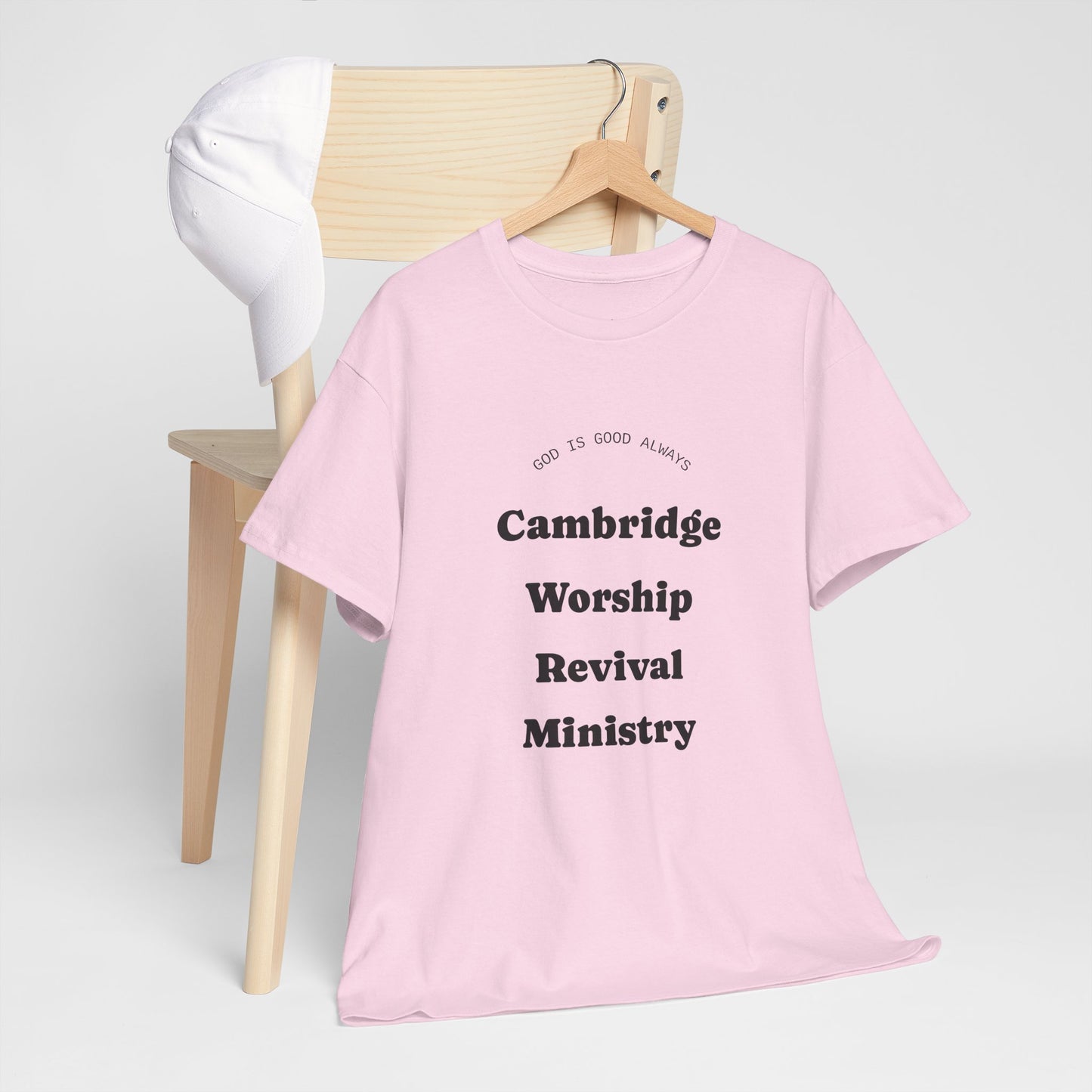 Cambridge Worship Revival Ministry Tee - Unisex Heavy Cotton Shirt for Spiritual Gatherings, Church Events, Faith Celebrations, Casual [...]