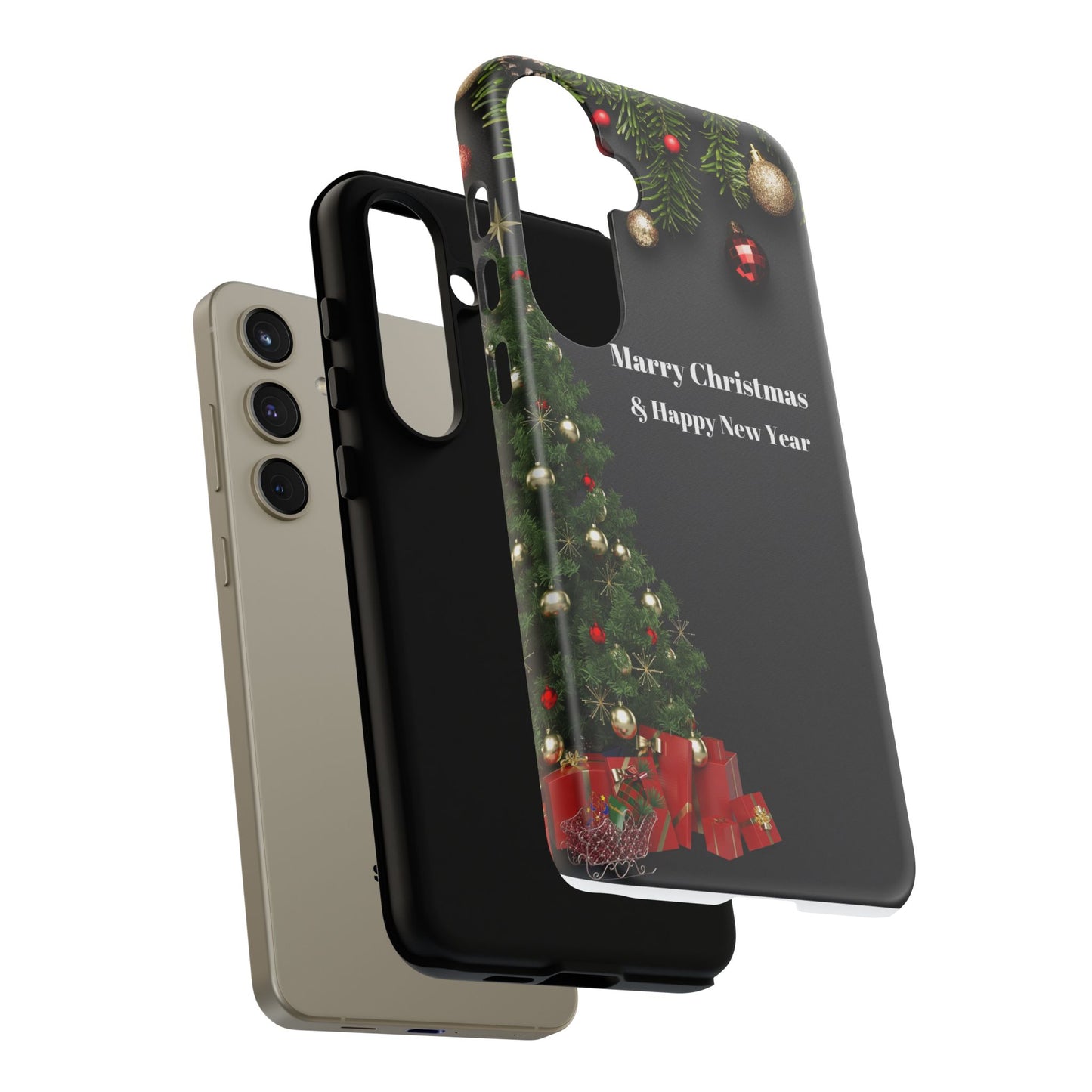 Christmas Phone Case - Marry Christmas & Happy New Year Design