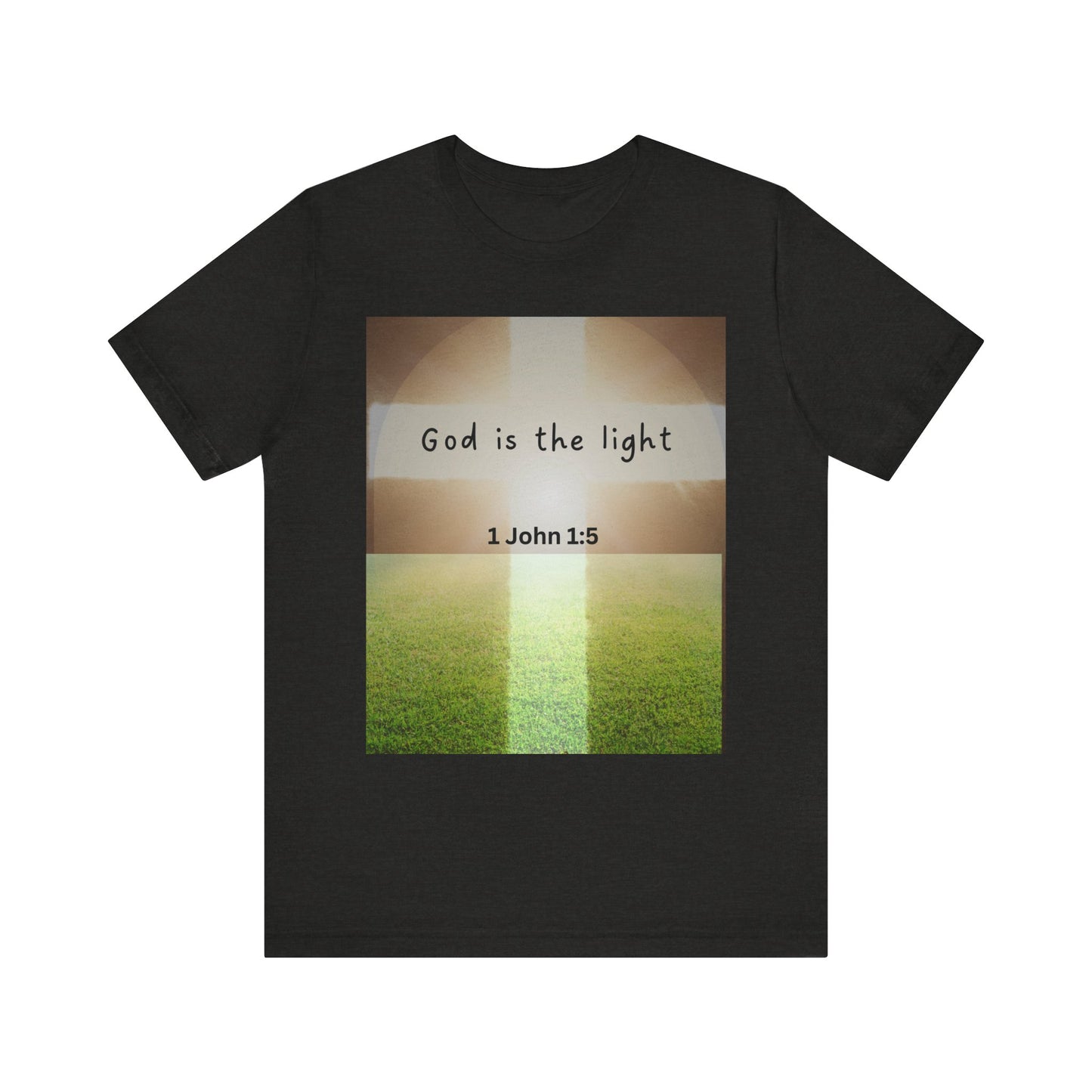 Inspirational Unisex Tee - 'God is the Light' 1 John 1:5