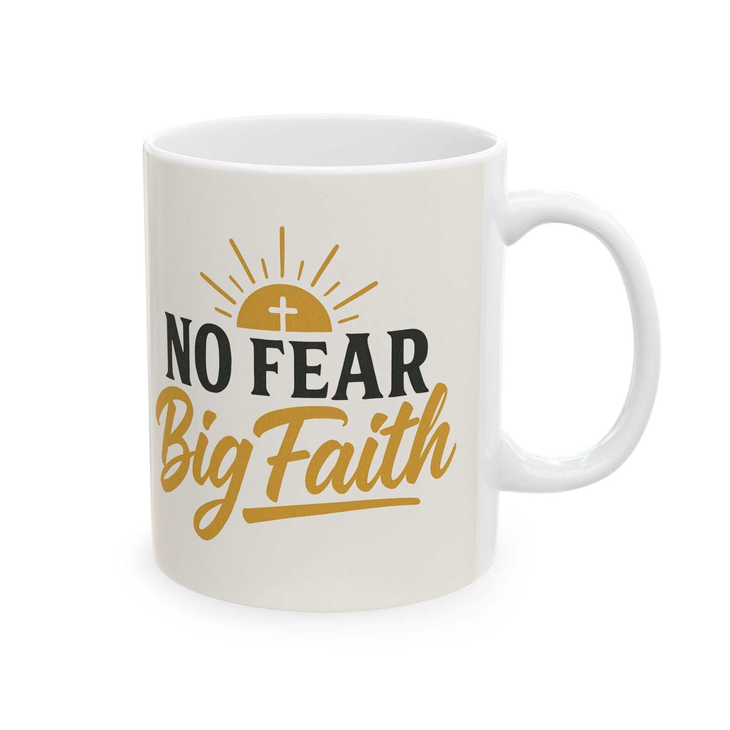 Inspirational Ceramic Mug - Perfect for Coffee Lovers, Motivational Gift, Home Decor, Faith Affirmation, Holiday Cheer