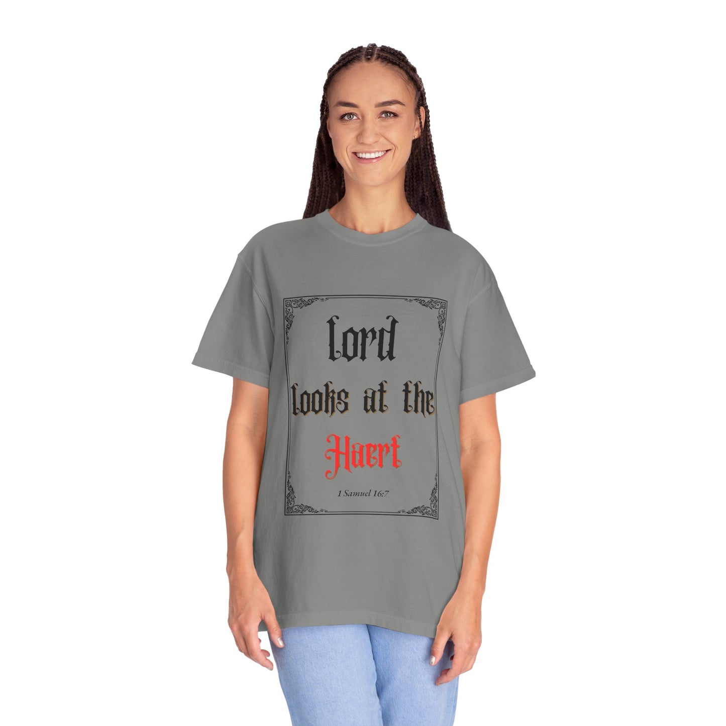 Lord Looks at the Heart Unisex Garment-Dyed T-Shirt