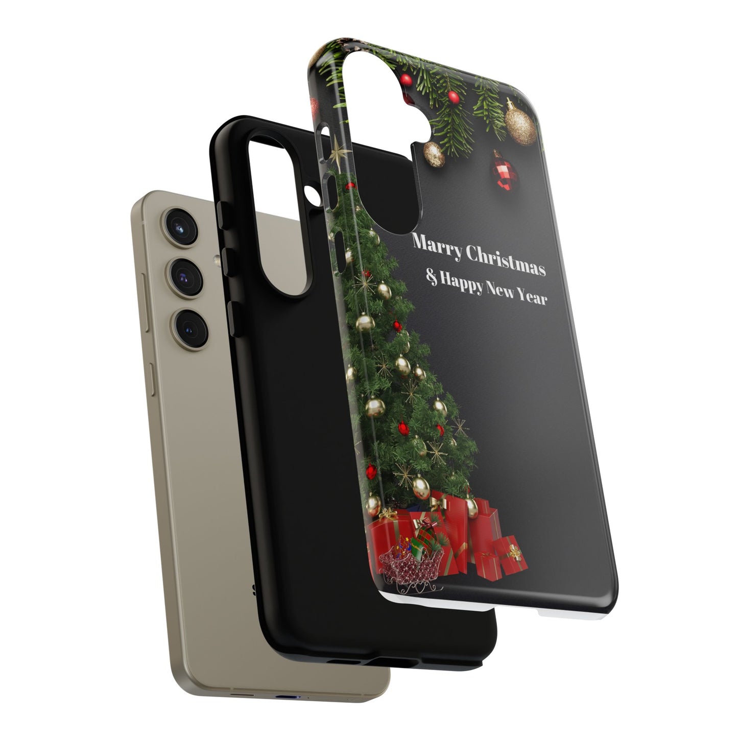 Christmas Phone Case - Marry Christmas & Happy New Year Design