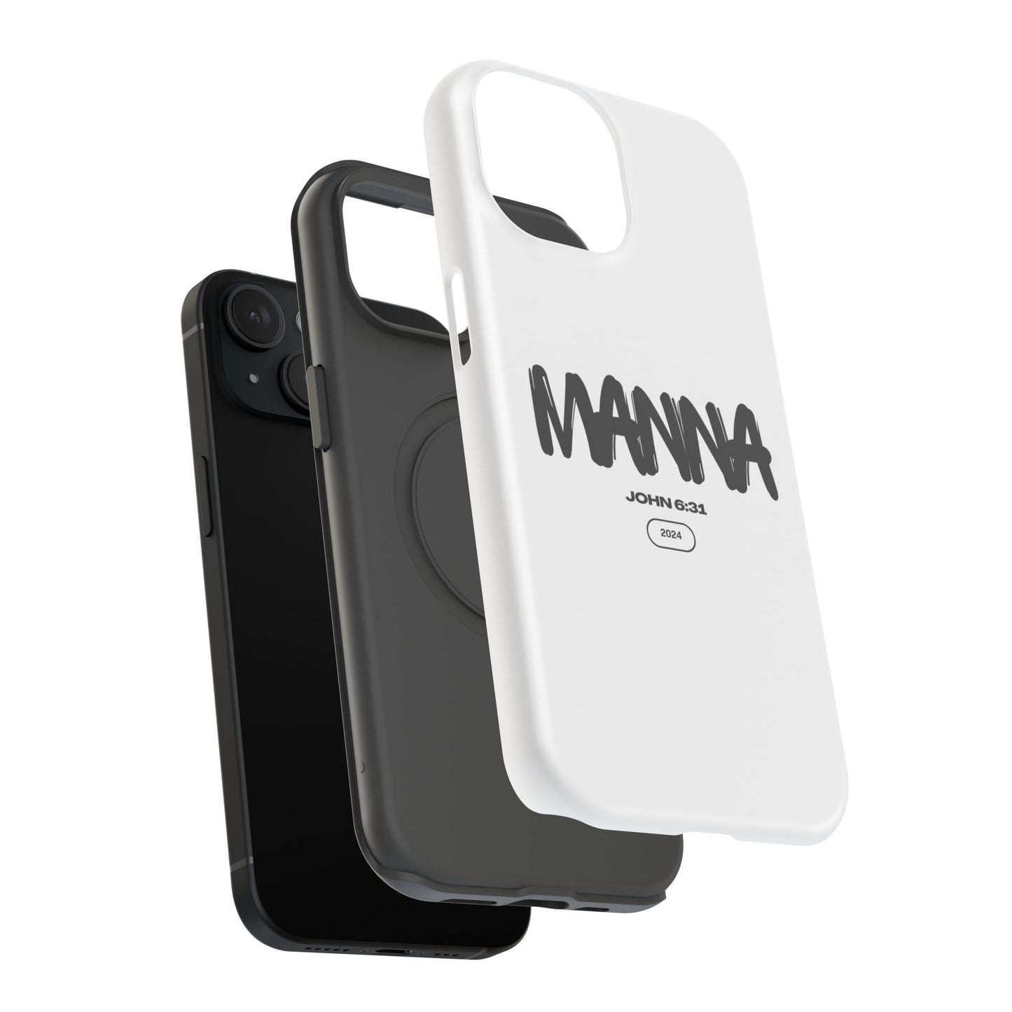 Manna Bible Verse Impact-Resistant Phone Case - Stylish Protection for Faithful Souls