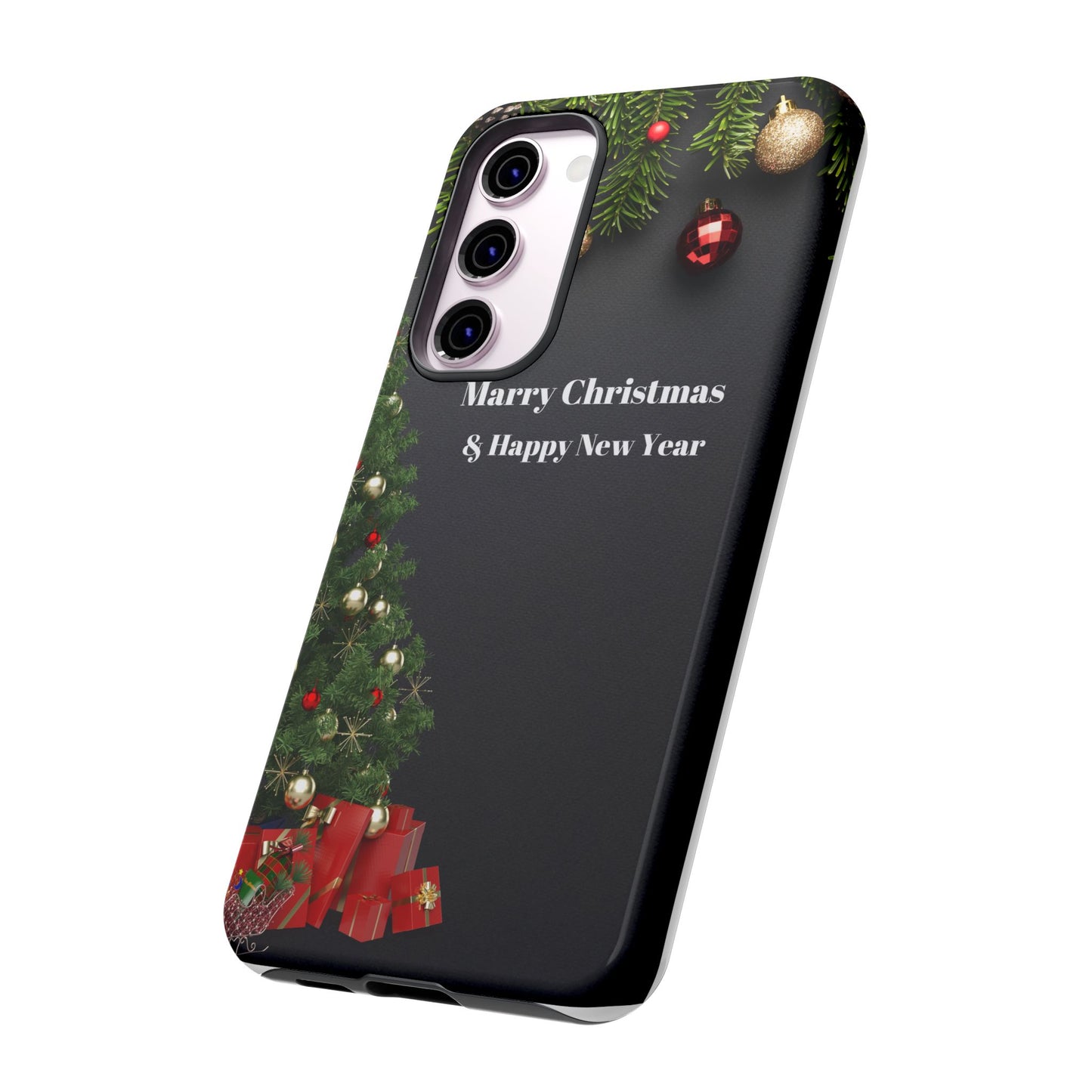 Christmas Phone Case - Marry Christmas & Happy New Year Design