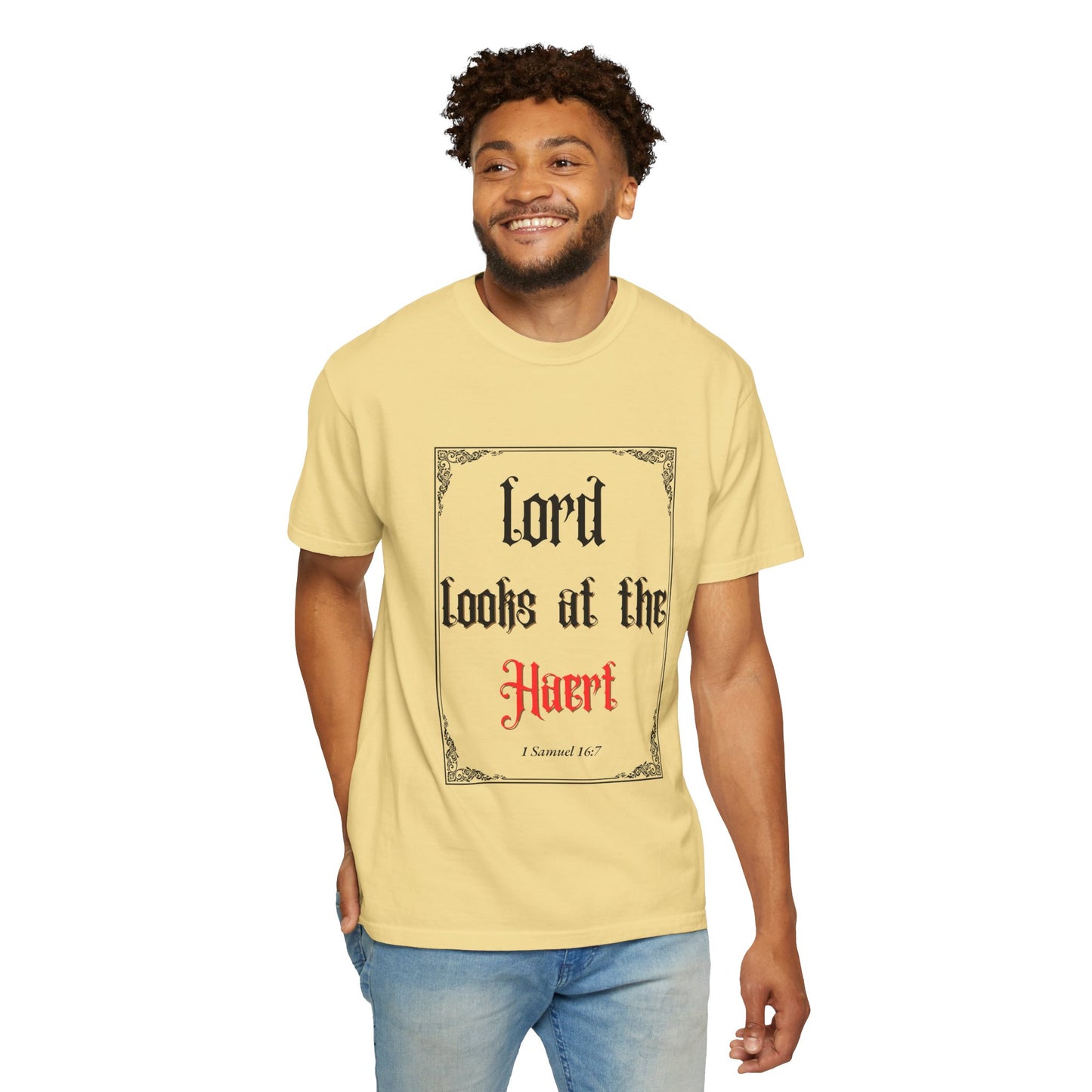 Lord Looks at the Heart Unisex Garment-Dyed T-Shirt